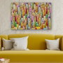 Wallity Pintura decorativa de vidrio templado Multicolor 40 x 60 cm